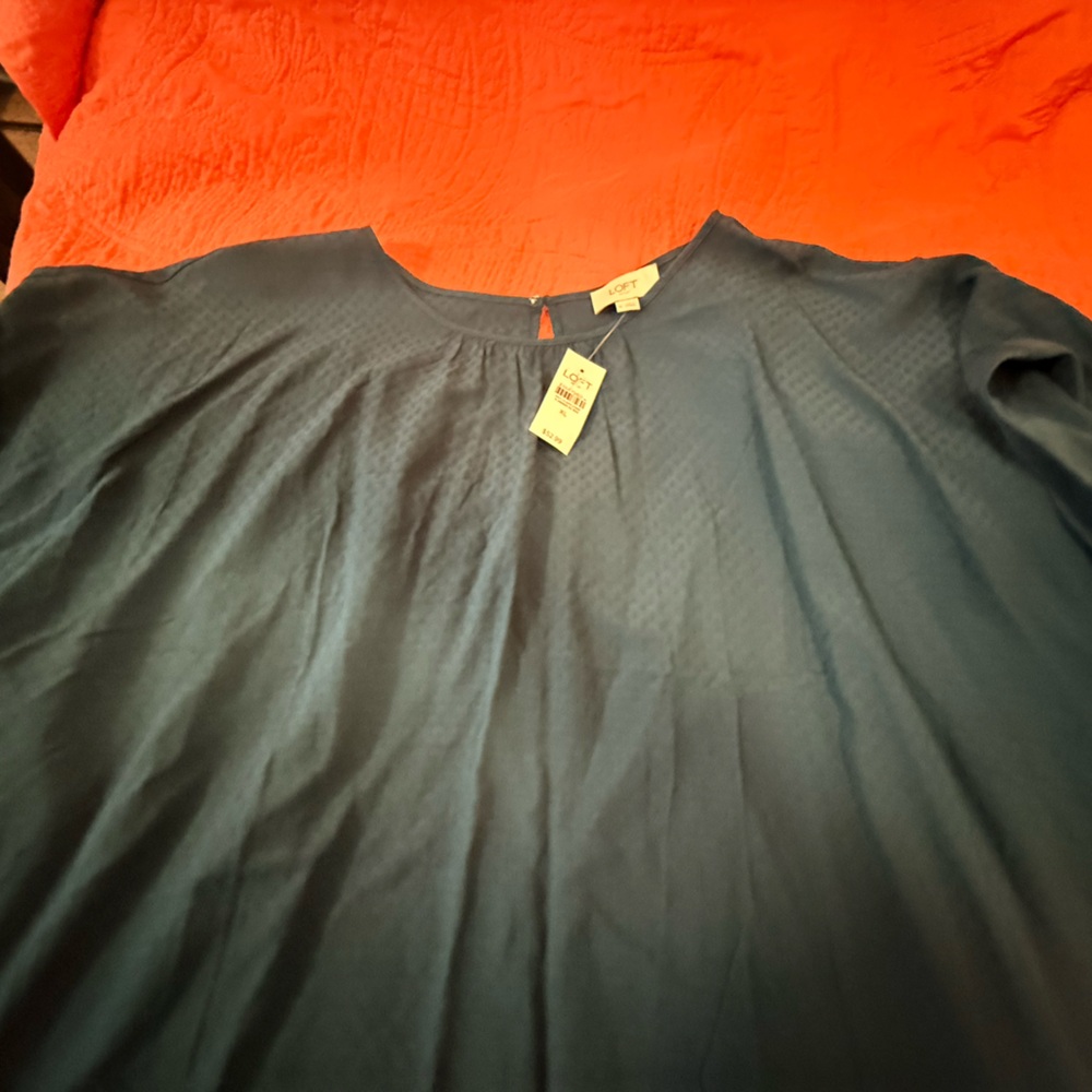 LOFT Elegant Navy Blouse
